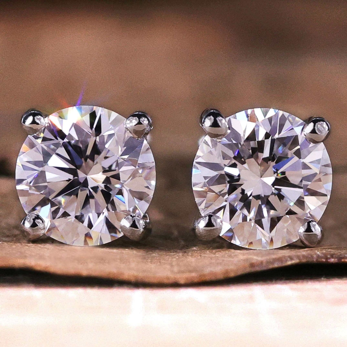 lab grown diamond earrings