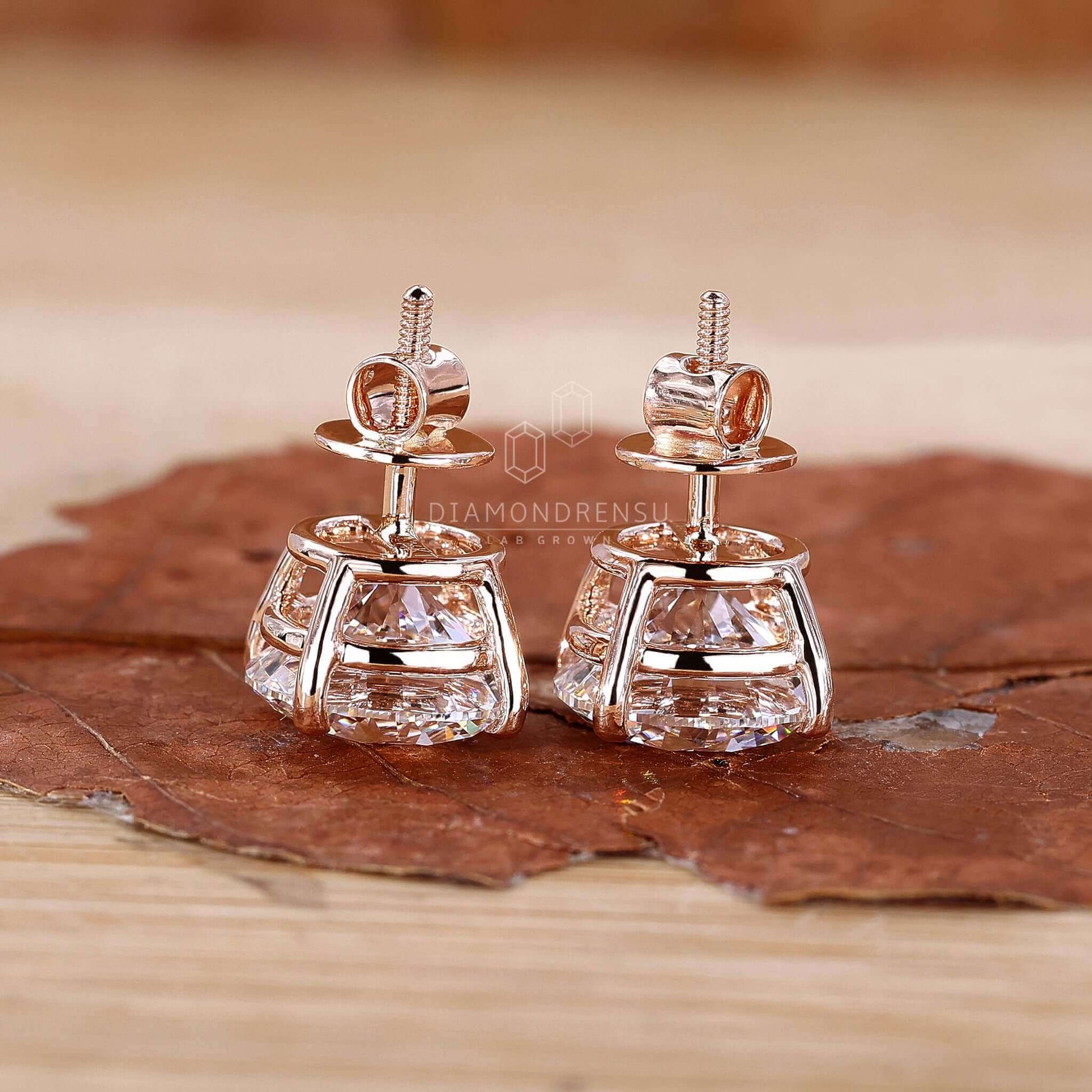 lab created diamond earrings