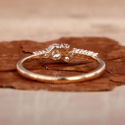 lab created diamond ring