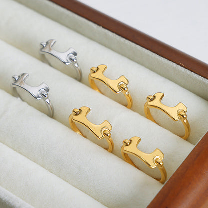 18K Gold-Plated Irregular Open Ring