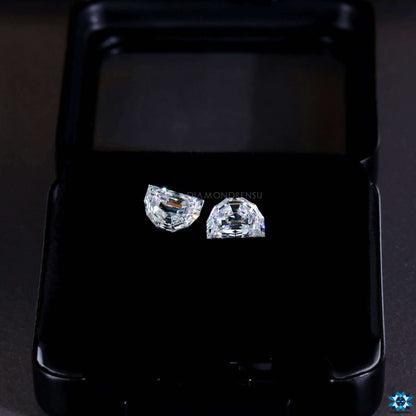 loose moissanite pair