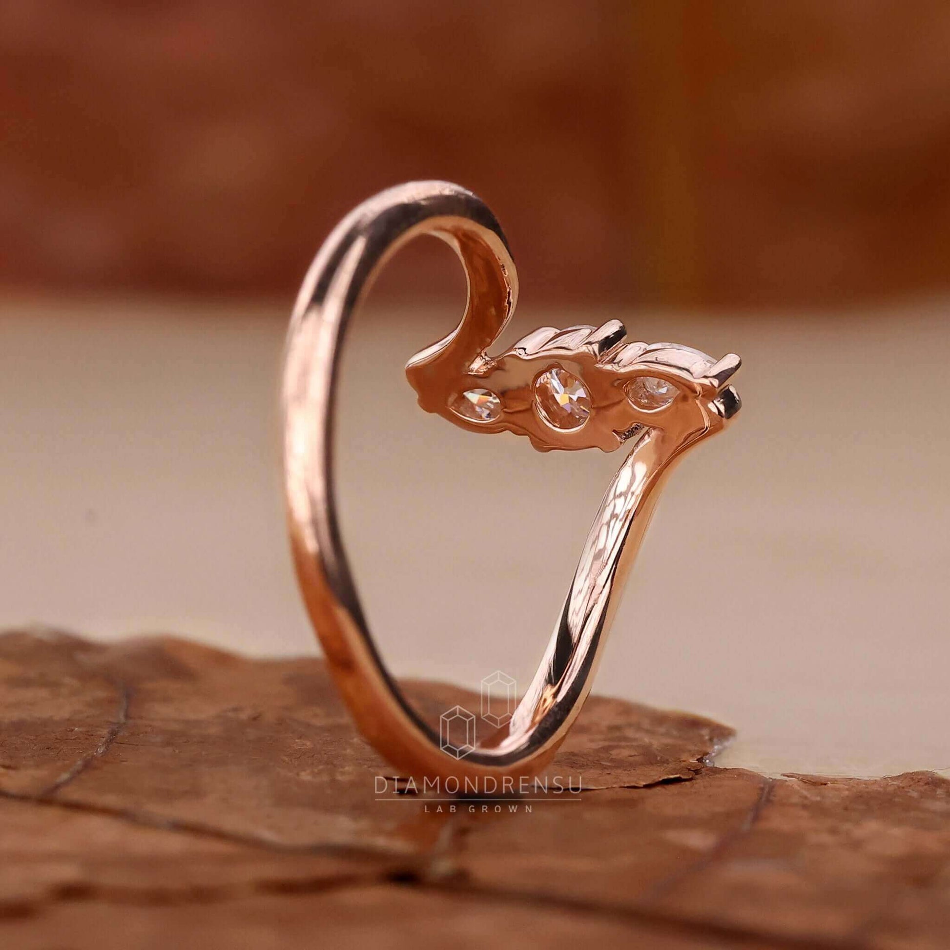 rose gold engagement ring