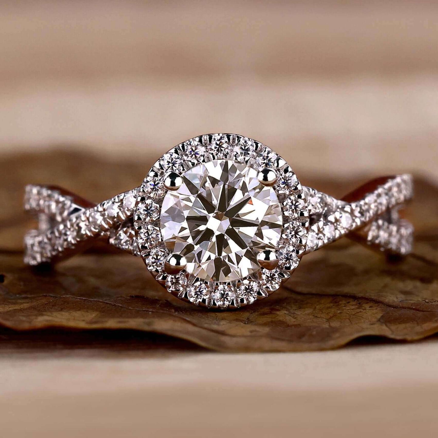 lab grown diamond engagement ring