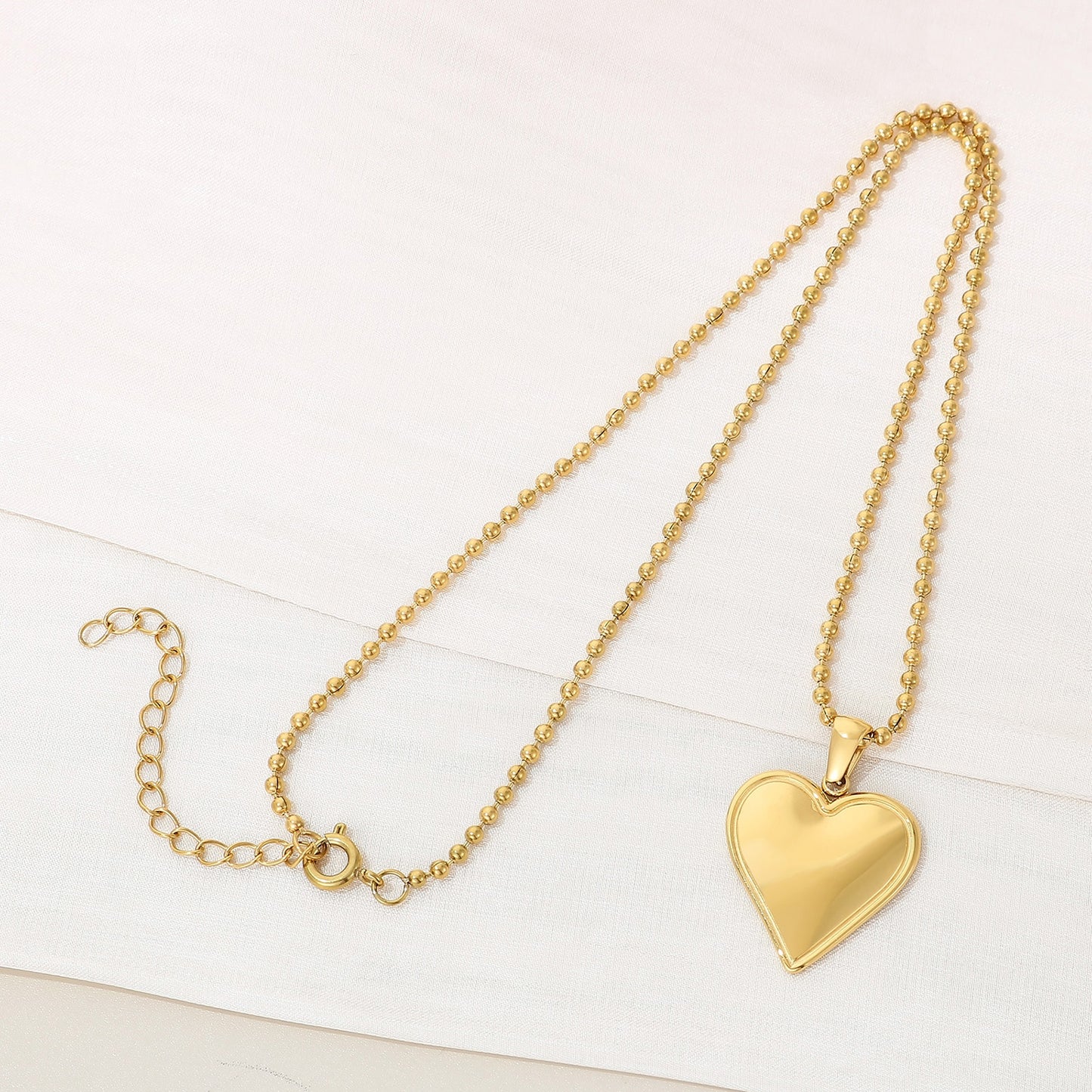 Stainless Steel Heart Pendant Necklace