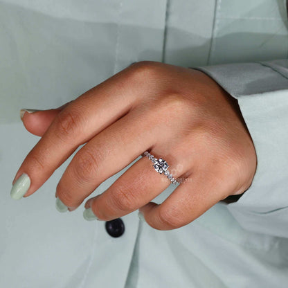 lab created diamond rings