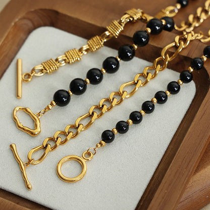 Bead Detail 18K Gold-Plated Necklace