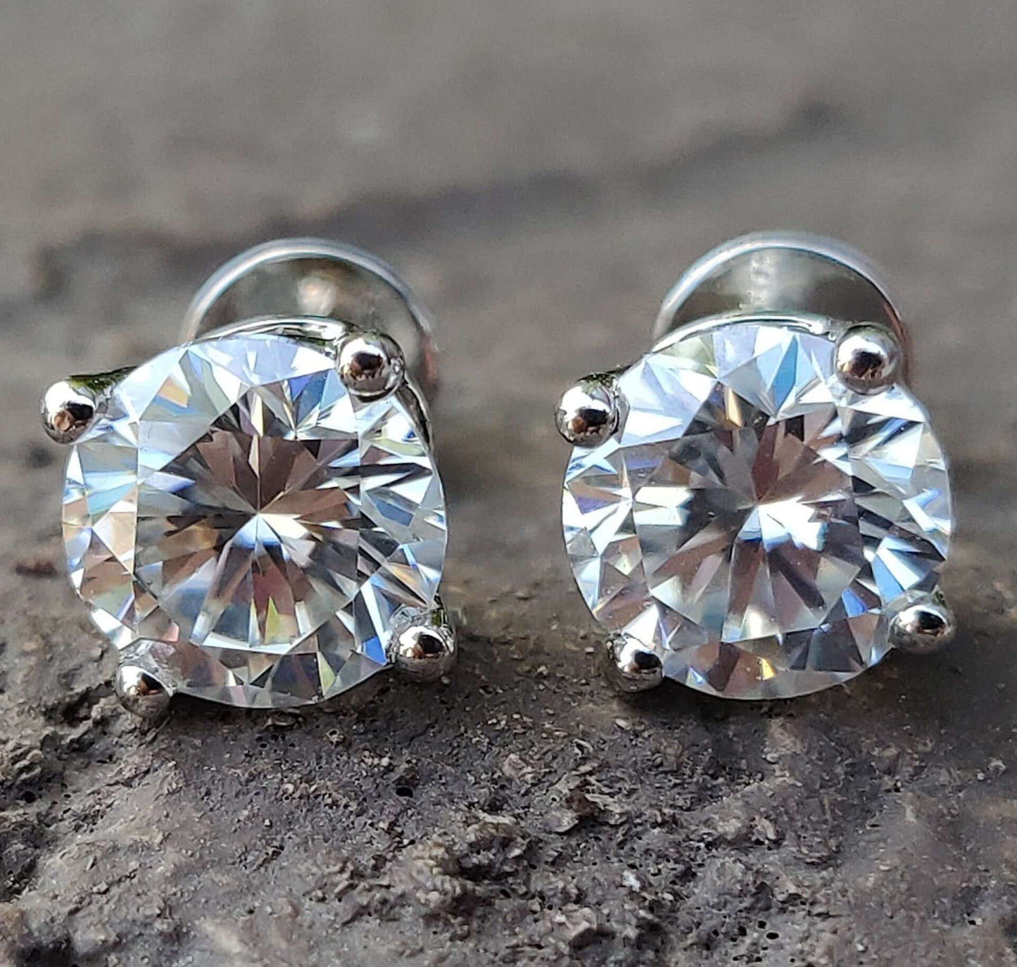 moissanite earrings