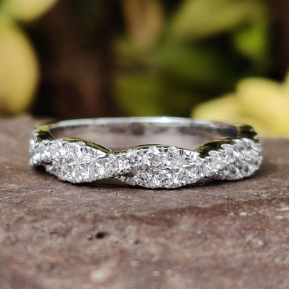 twisted half eternity band