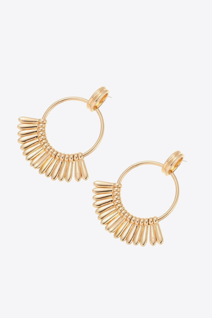 5-Pair Wholesale 18K Gold-Plated Zinc alloy Drop Earrings