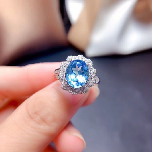 Platinum-Plated Zircon Ring