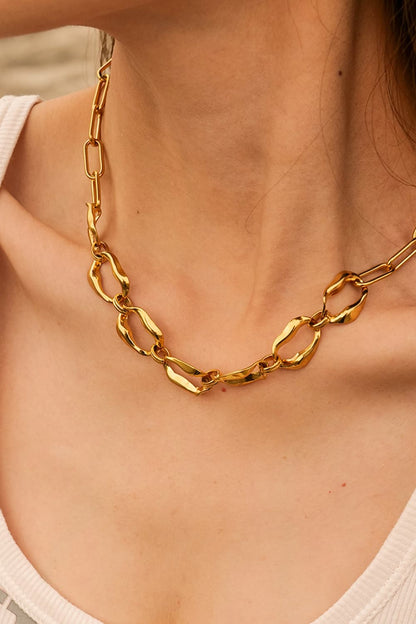 18K Gold-Plated Stainless Steel Necklace