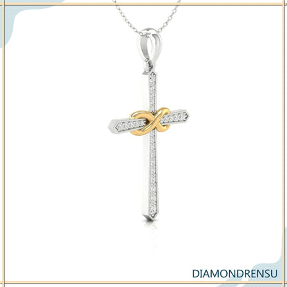 criss cross pendant - diamondrensu