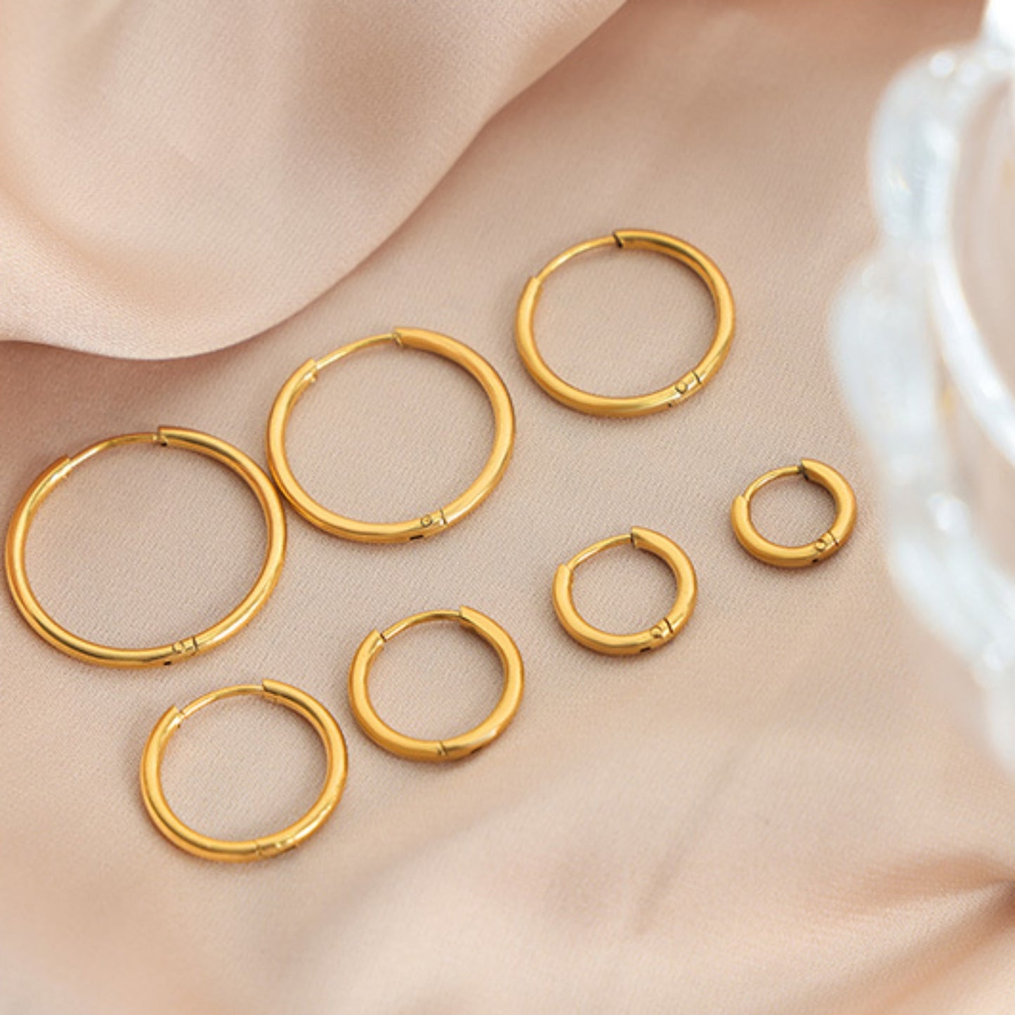 18K Gold-Plated Huggie Earrings