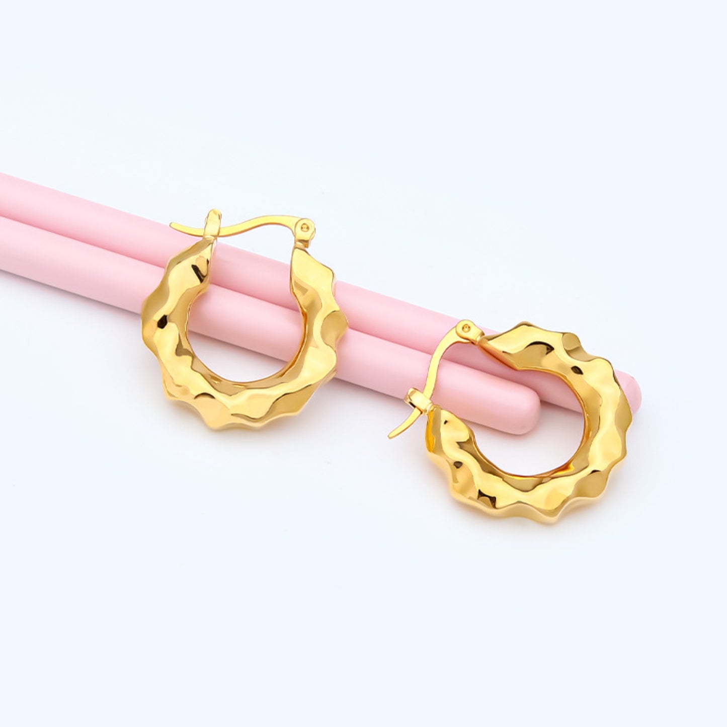 Gold-Plated Huggie Earrings