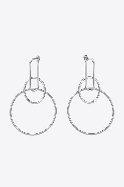 Speak For Yourself Link Hoop Earrings