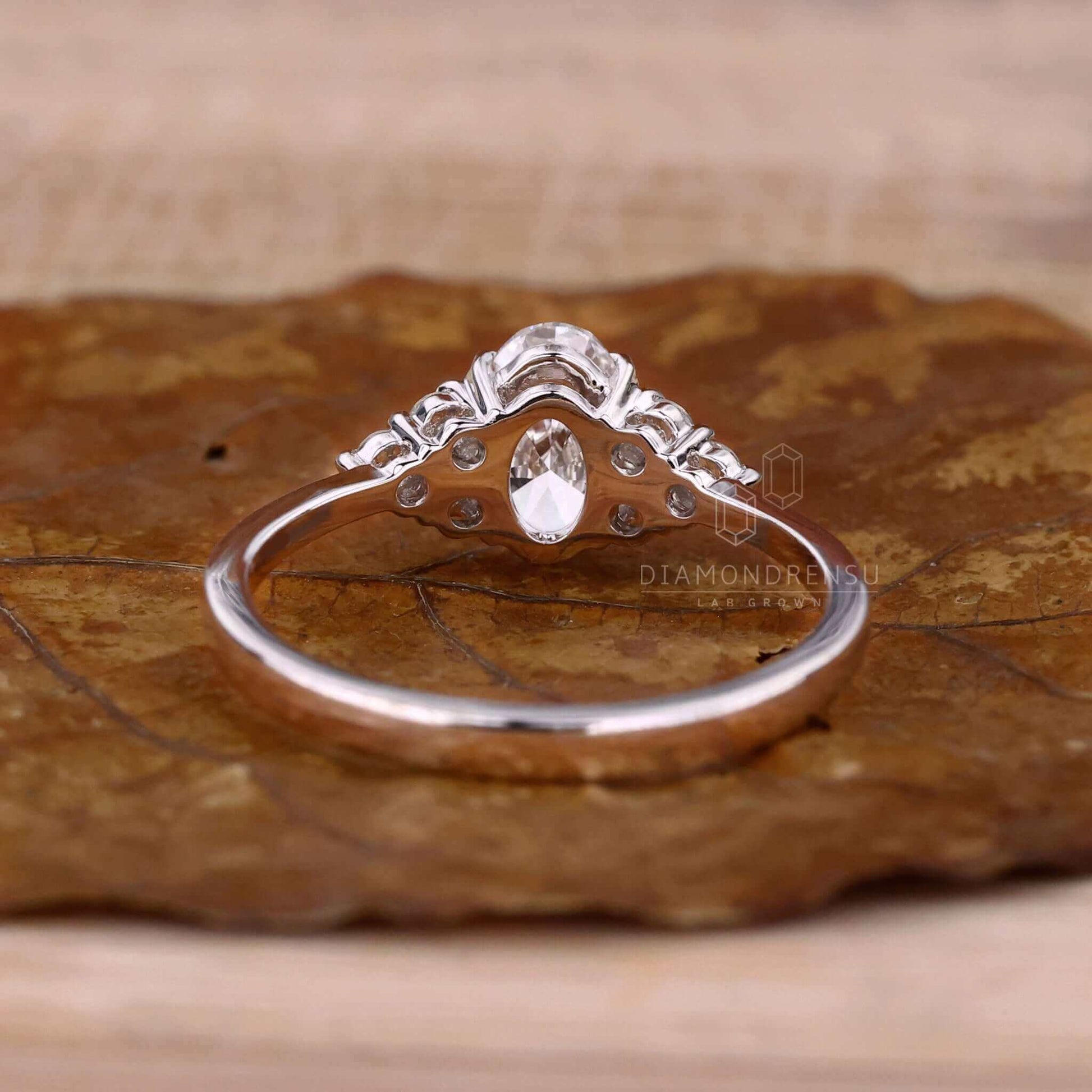 unique lab grown diamond ring