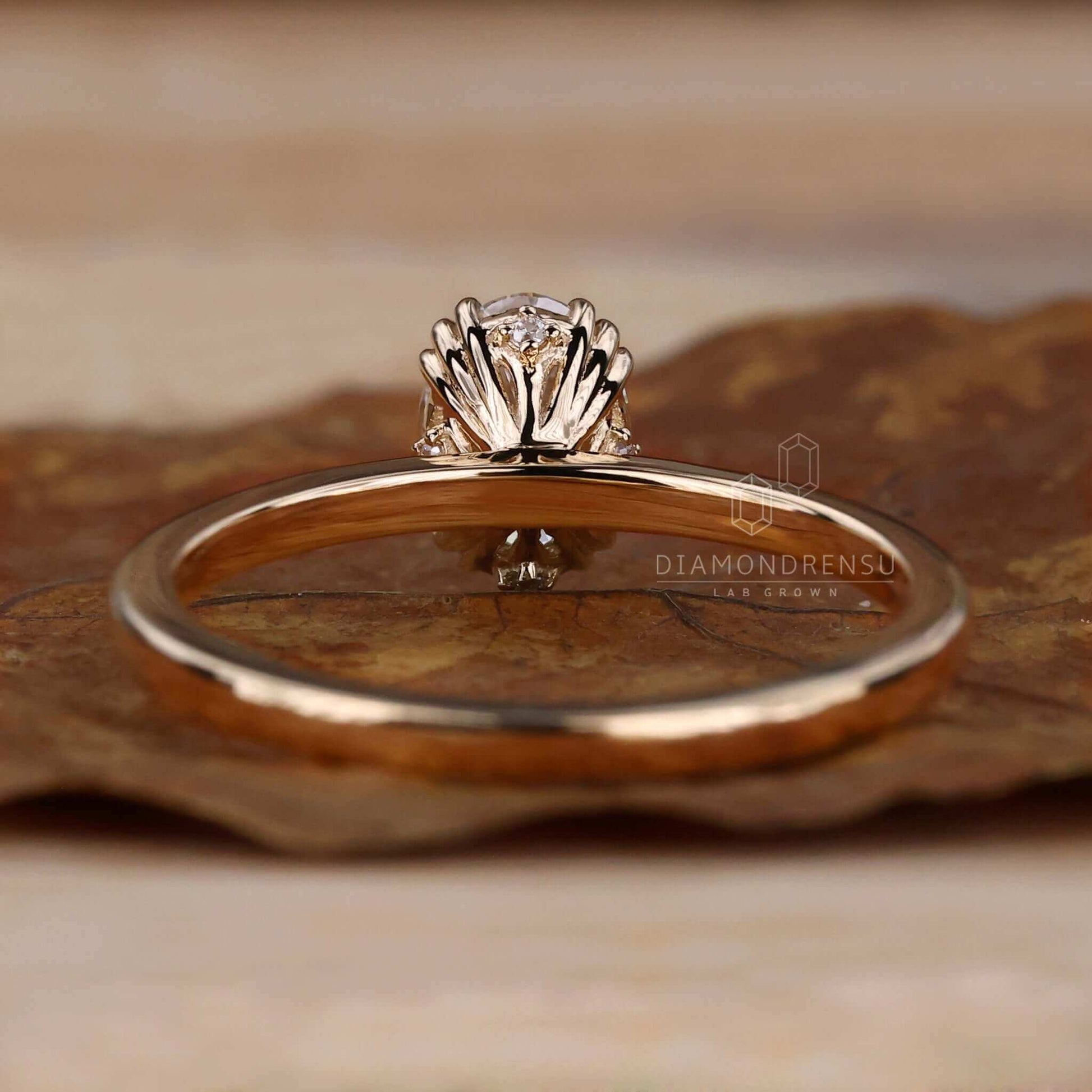 lab created diamond ring