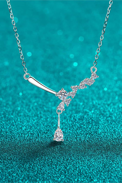 1 Carat Moissanite 925 Sterling Silver Necklace