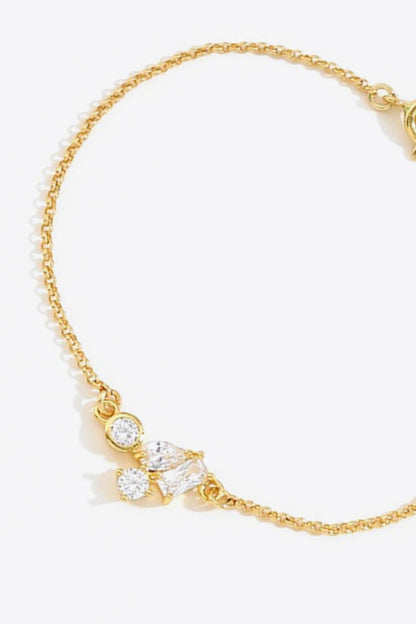 18K Gold Plated Zircon Bracelet