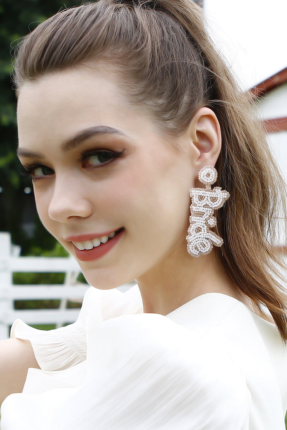 BRIDE Beaded Earrings