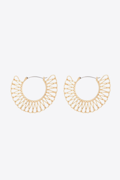 18K Gold-Plated Cutout Earrings