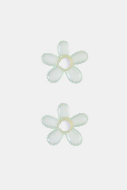 Flower Shape Resin Earrings