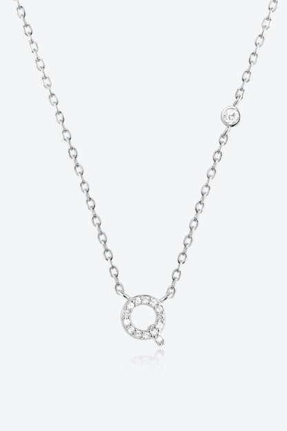 Q To U Zircon 925 Sterling Silver Necklace