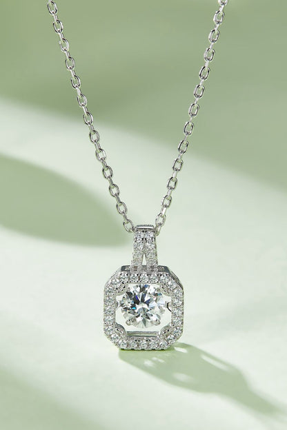 Adored Moissanite 925 Sterling Silver Necklace