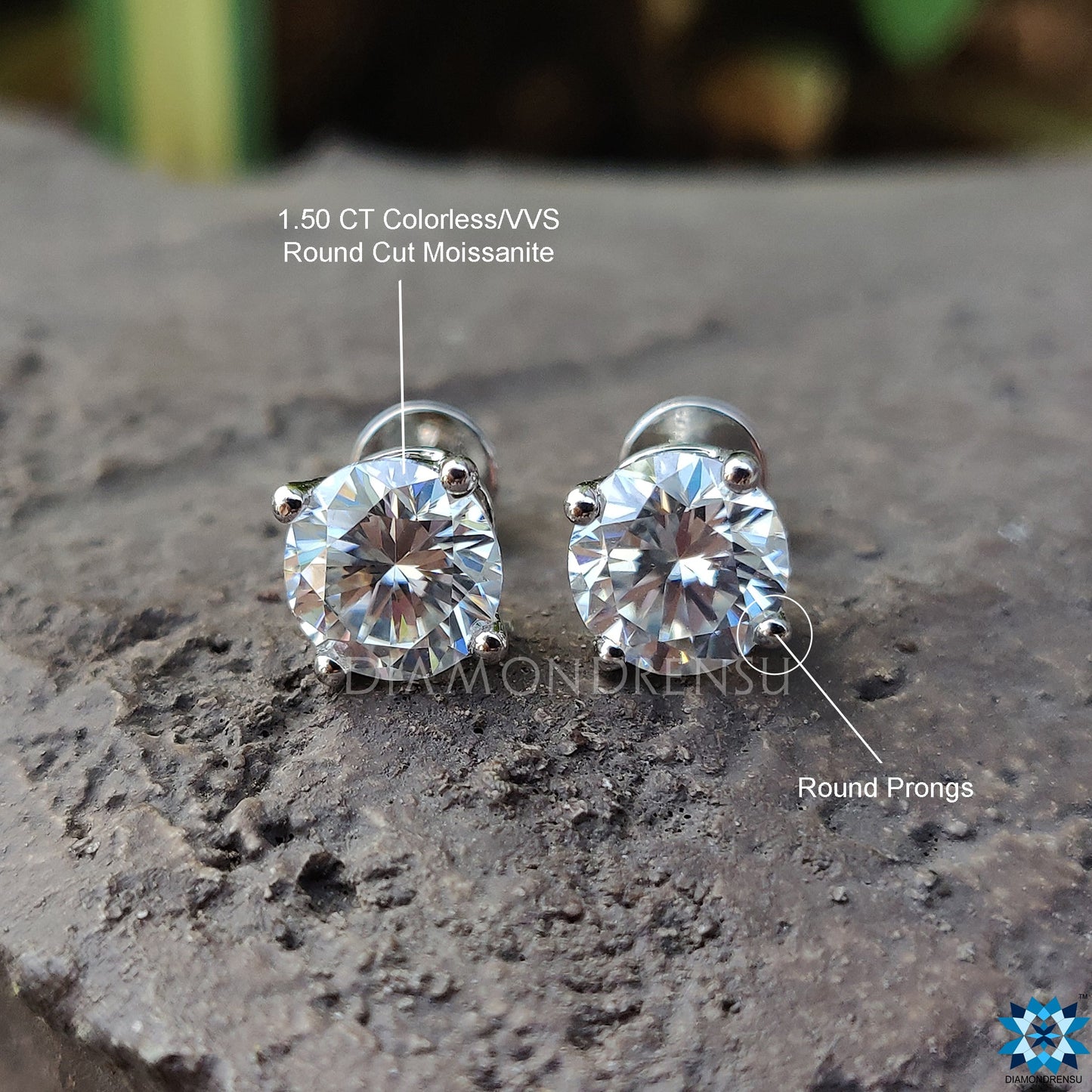 moissanite earrings