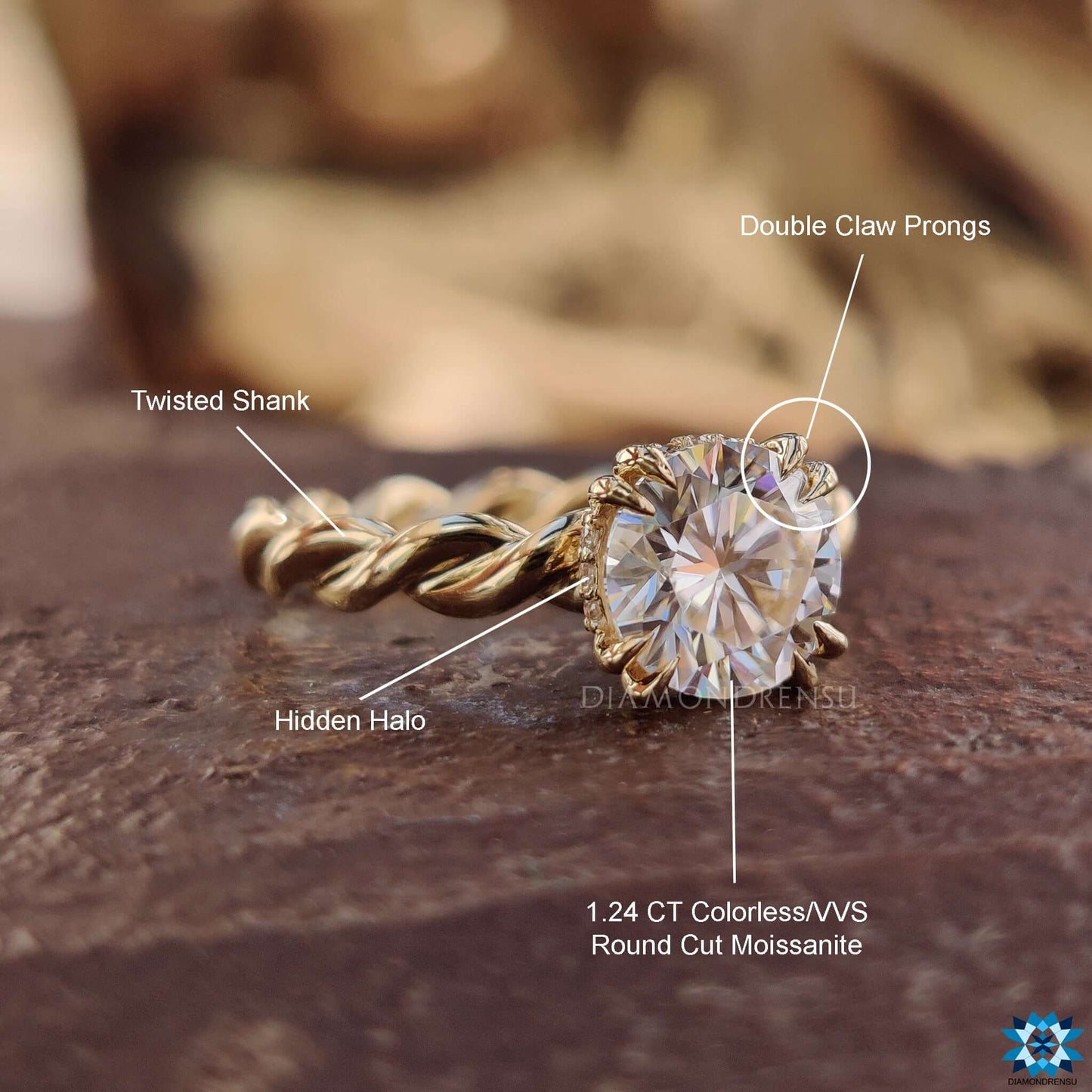 moissanite engagement rings - diamondrensu