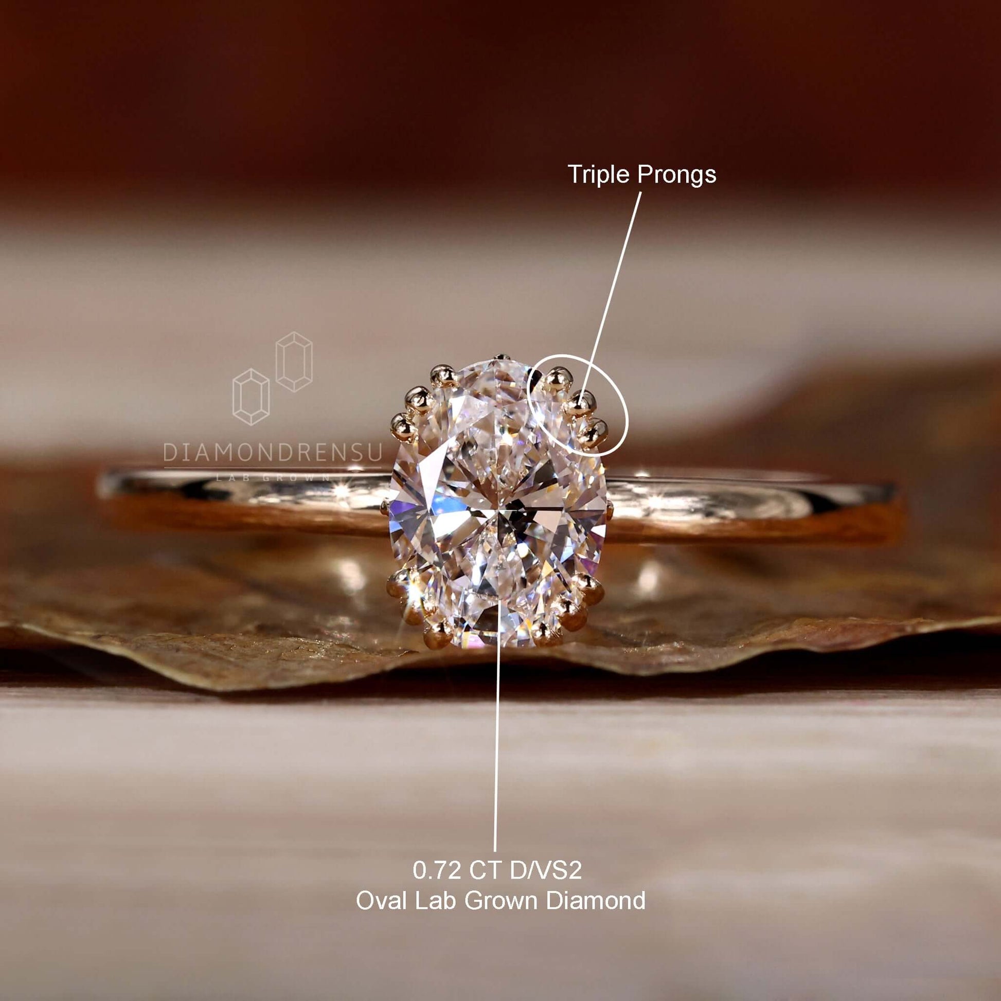 oval cut diamond engagement ring