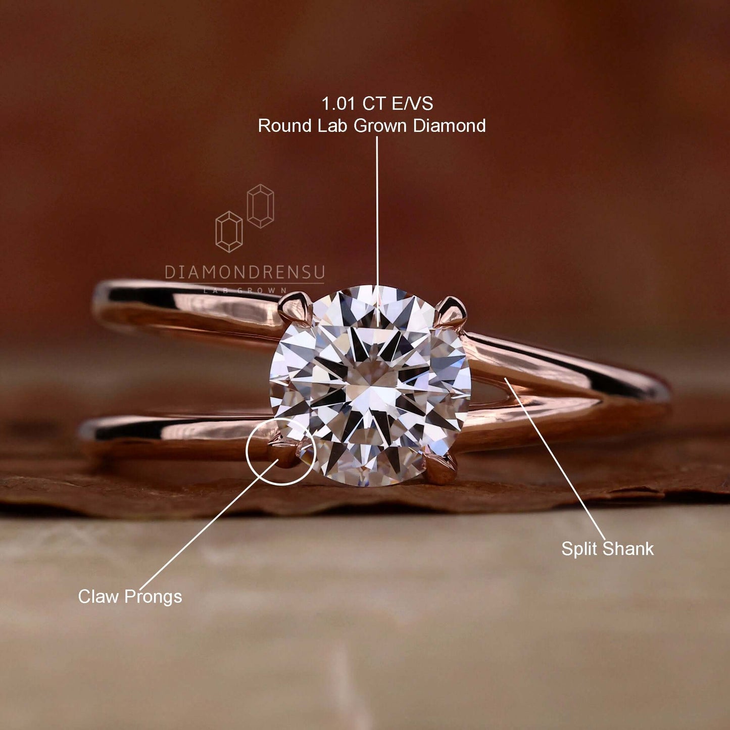 round engagement ring