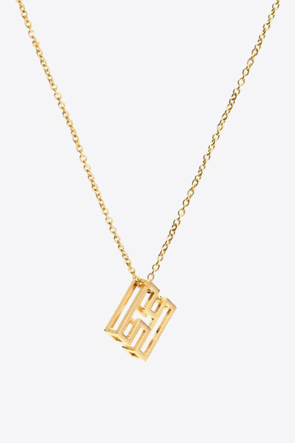 A to J Letter Pendant Nekclace