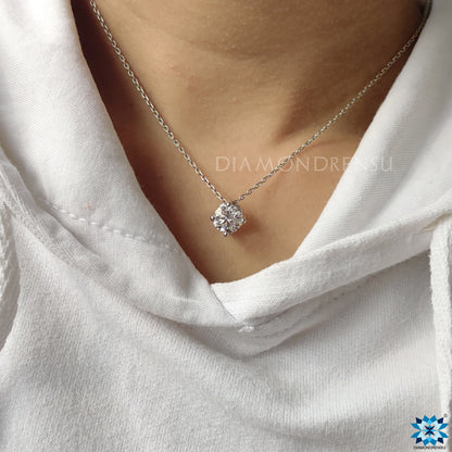 moissanite pendant - diamondrensu