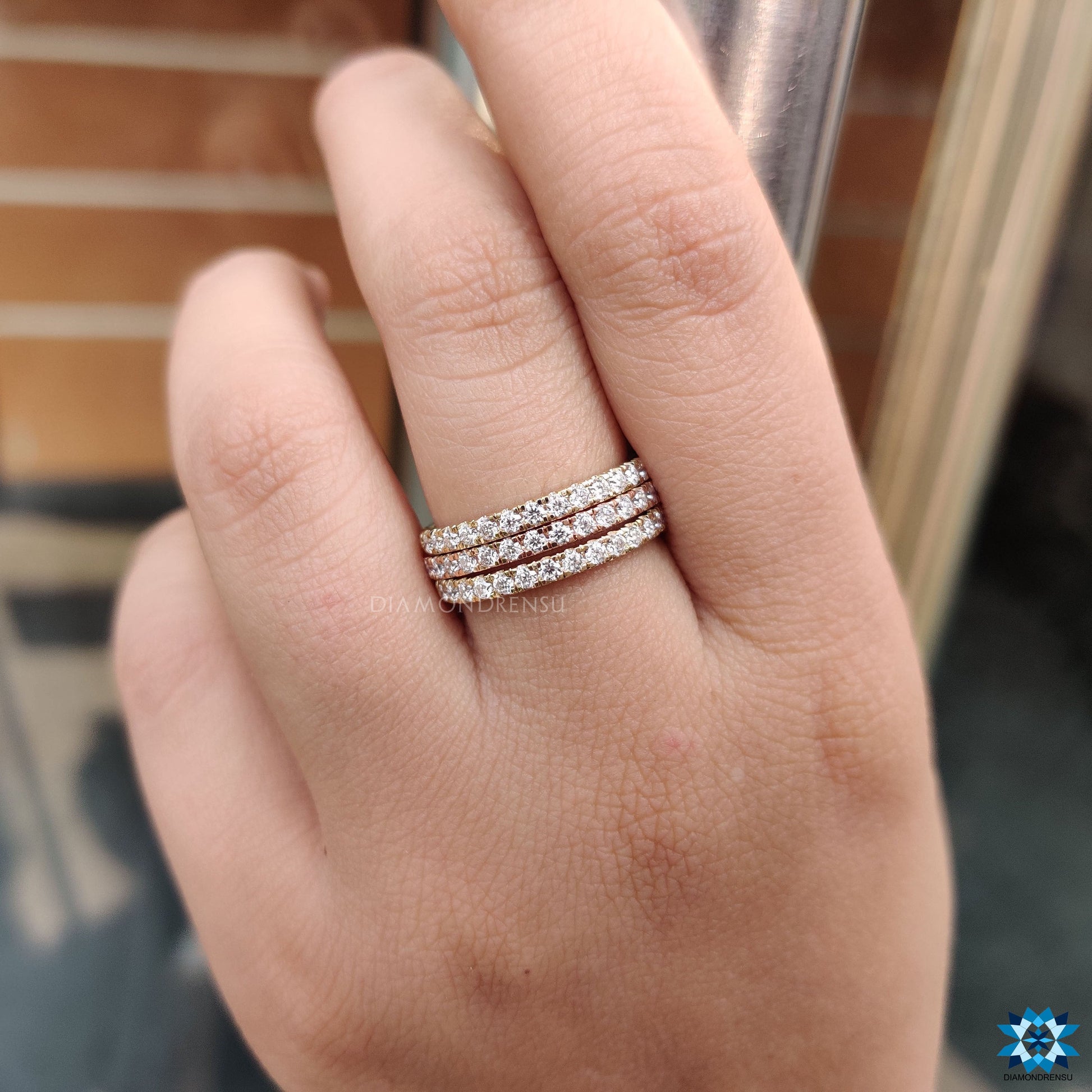 moissanite wedding bands - diamondrensu