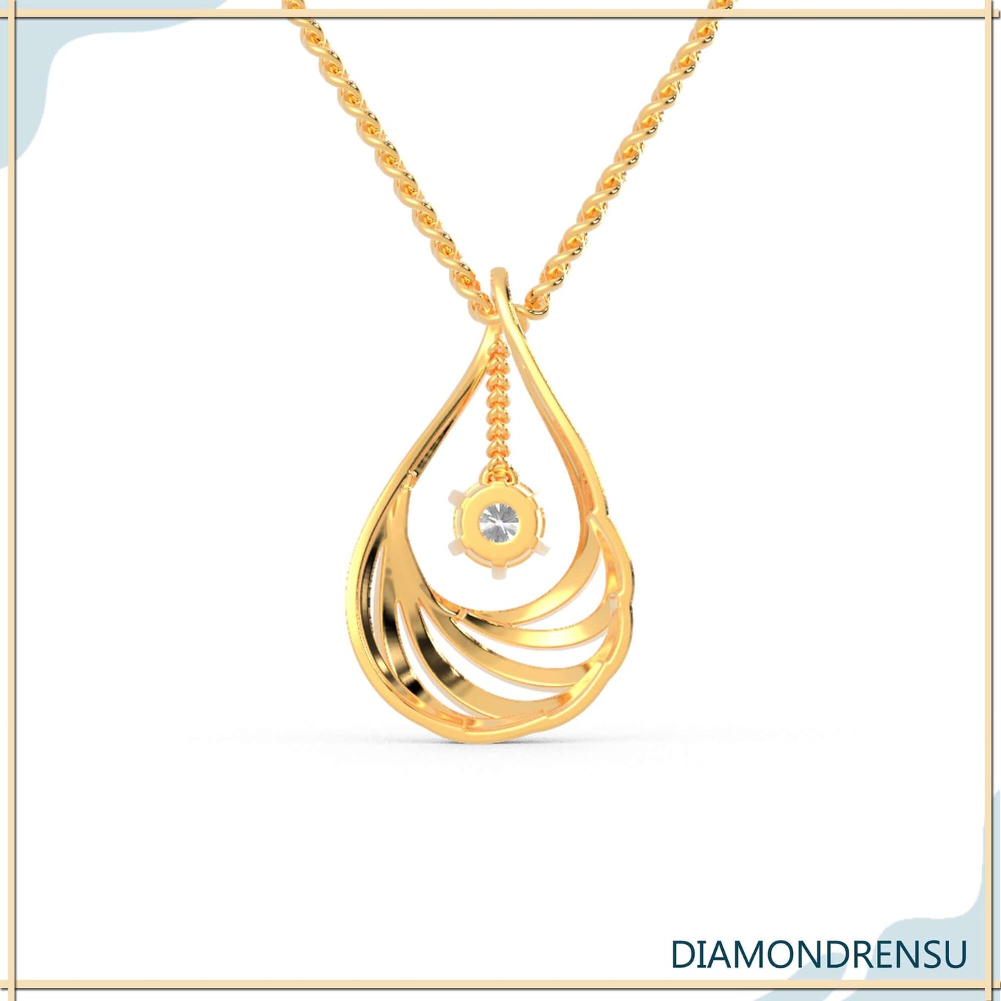 tear drop pendant - diamondrensu