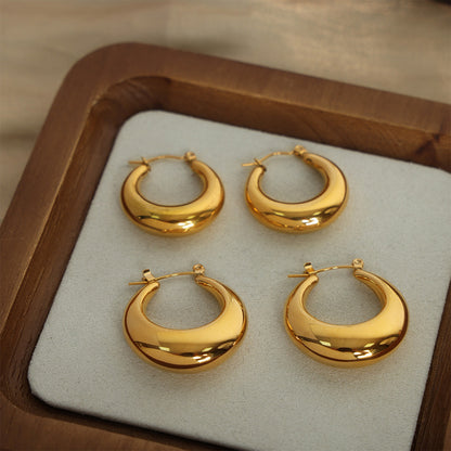 18K Gold-Plated Huggie Earrings