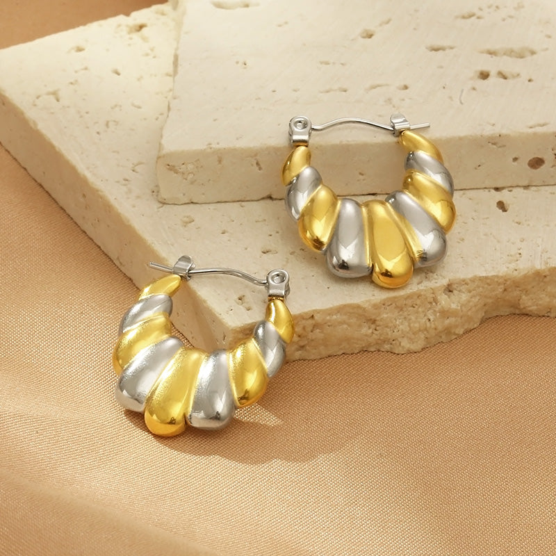 Stainless Steel Geometric Shape Earrings