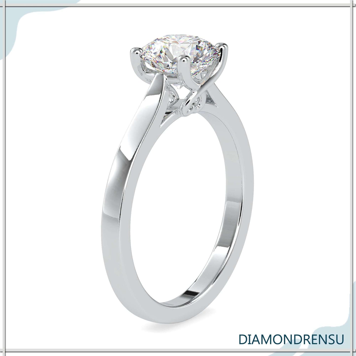 2 carat round diamond ring with unmatched sparkle and brilliance.
