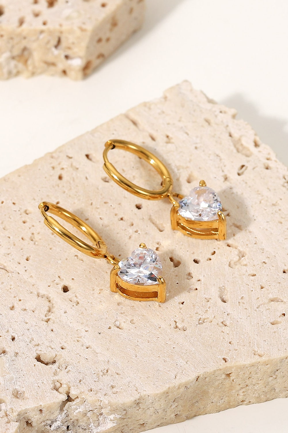 Shine Bright Rhinestone Gold-Plated Drop Earrings