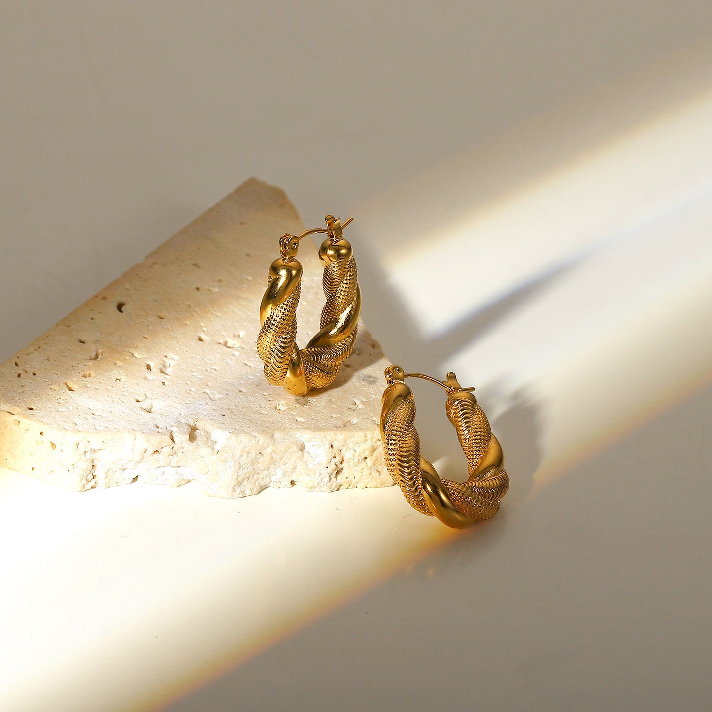 Twisted Hoop Earrings