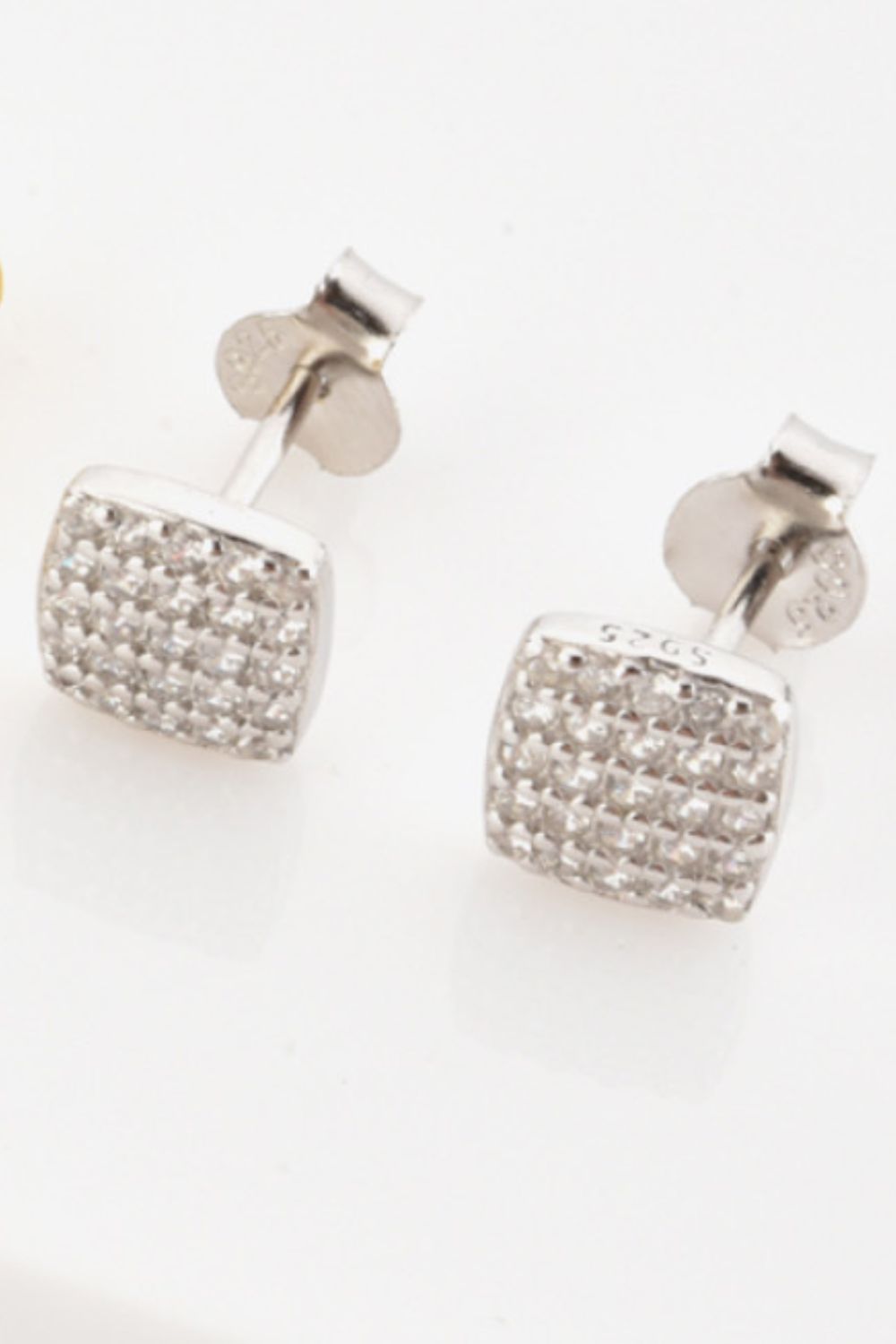 925 Sterling Silver Zircon Stud Earrings