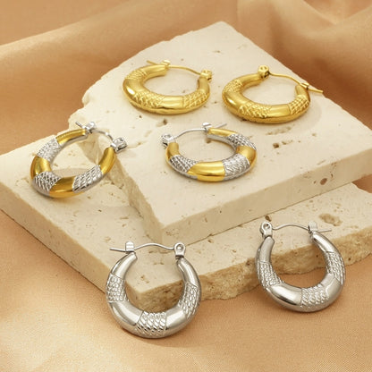 Titanium Steel Hoop Earrings