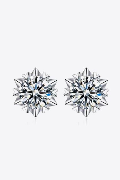 Stuck On You 4 Carat Moissanite Stud Earrings