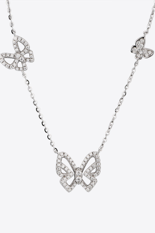 Moissanite Butterfly Shape Necklace