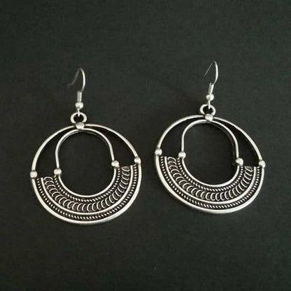 Alloy Geometric Dangle Earrings