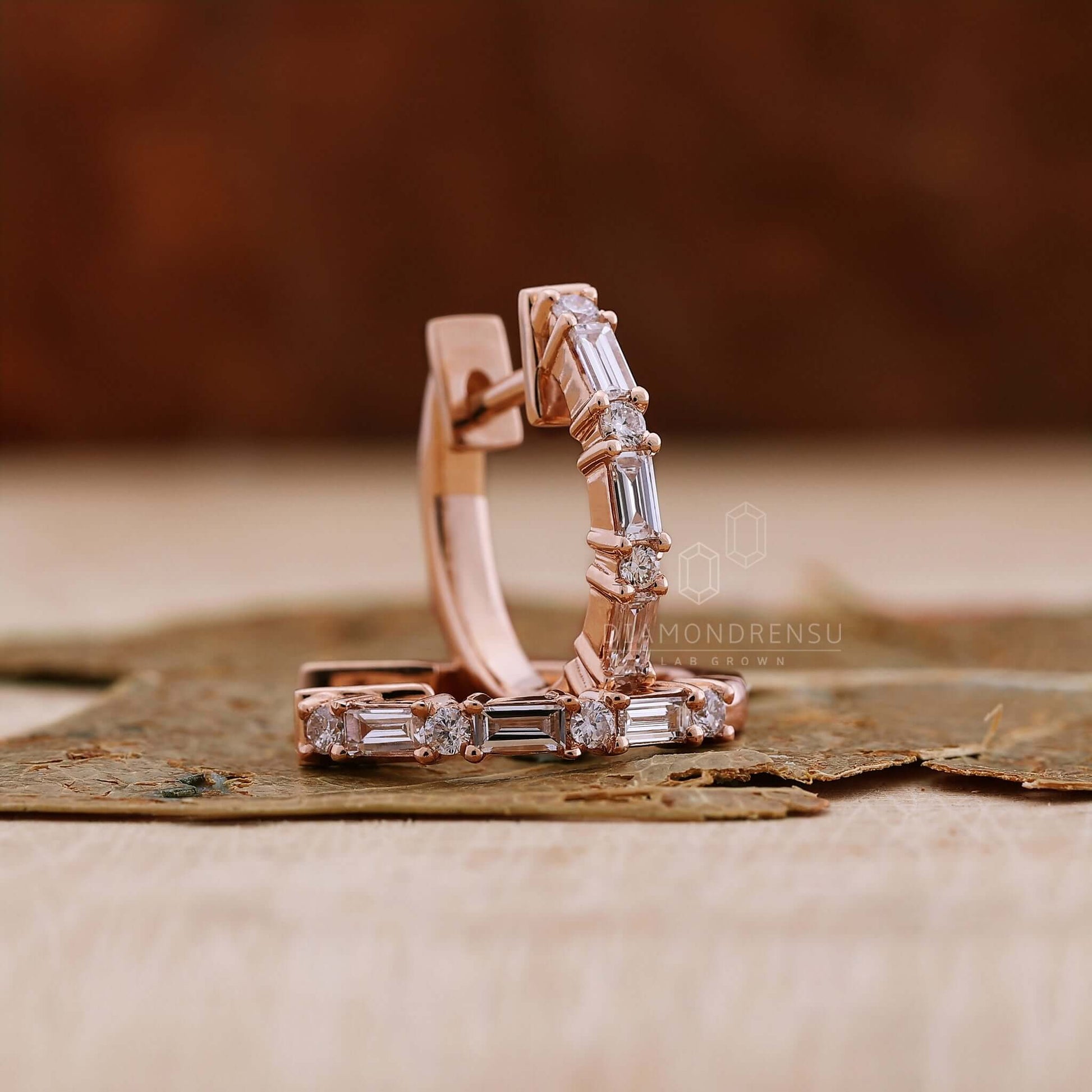 lab created diamond earrings