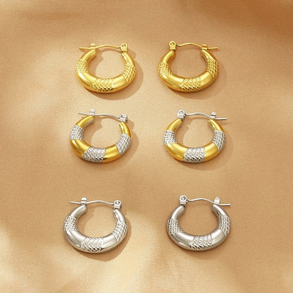 Titanium Steel Hoop Earrings