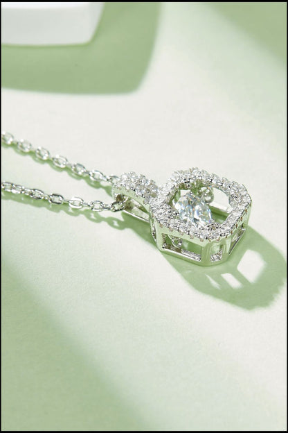 Adored Moissanite 925 Sterling Silver Necklace