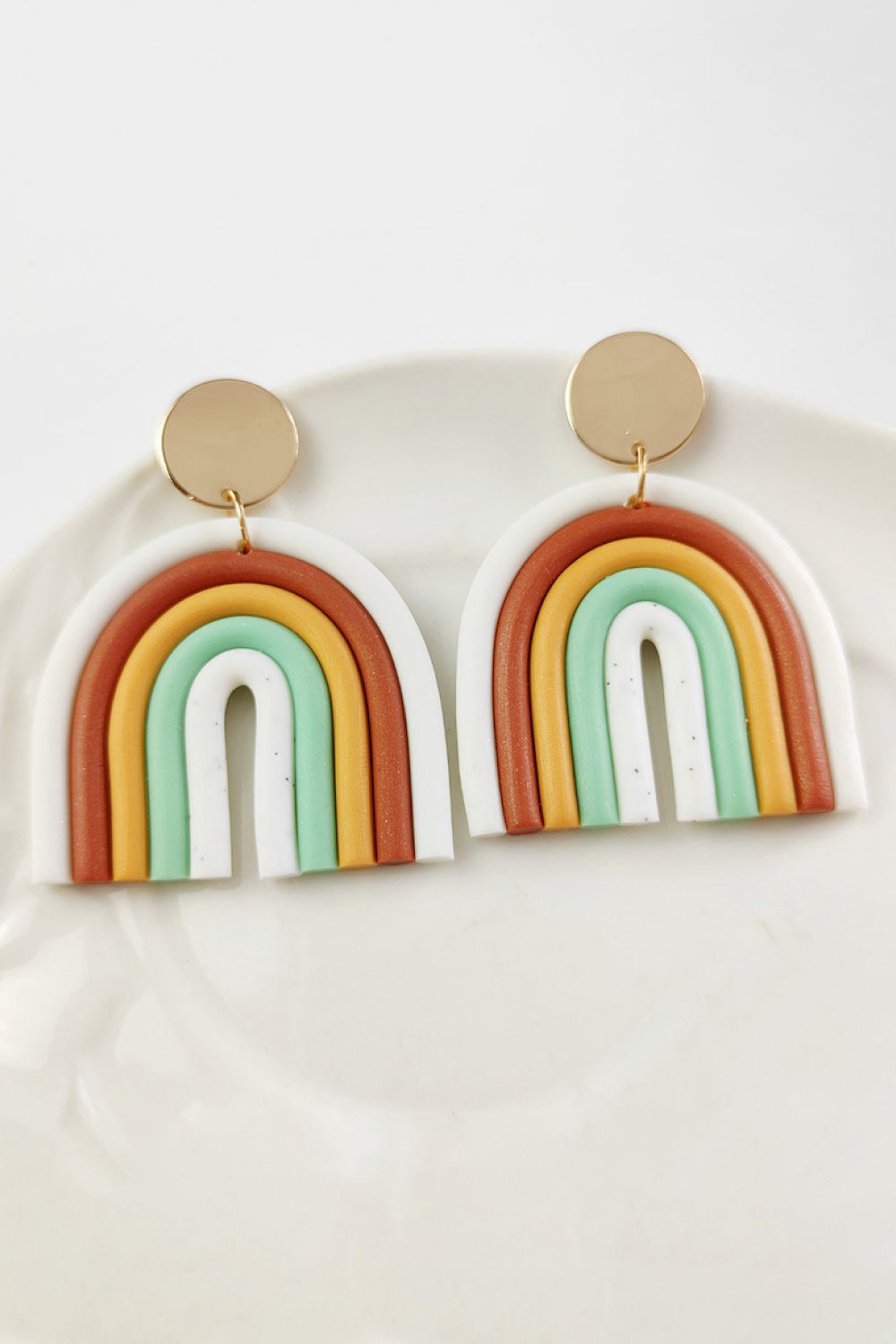 Rainbow Shape Dangle Earrings